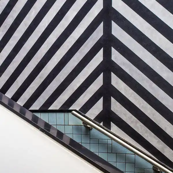 Staircase - Black Box Frame Canvas - 30x30 New Arrival