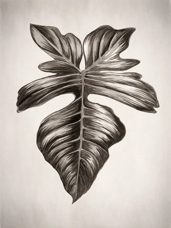 Verdure III Sepia - Black Box Frame Canvas - 22.5x30 - Portrait Price Cut
