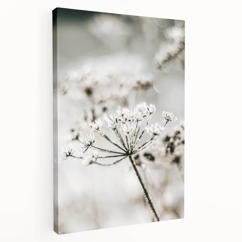 Get Yours Frosted Wildflower Wall Art | Rustic Farmhouse Decor for Serene Spaces