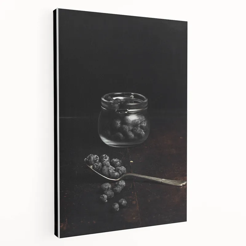 Rustic Blueberry Still Life Art – Farmhouse Decor with Vintage Charm Get Yours