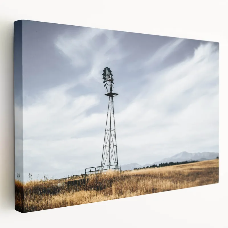 Mega Sale Vintage Windmill Farmhouse Wall Art – Rustic Country Style Decor Print