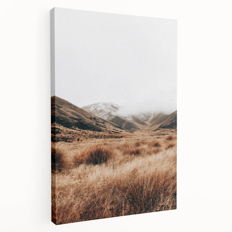 Rustic Farmhouse Wall Art of Mountain Valley – Vintage Country Style Decor Grab Now