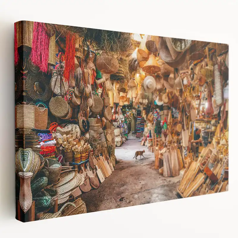 Singapore Photography Prints – Vibrant Local Market Art on Canvas Low Price