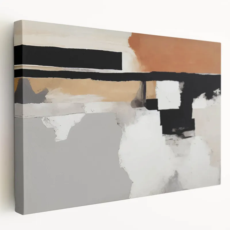 Shop Modern Abstract Canvas Prints - Bold Textures in Earth Tones Fast Shipping