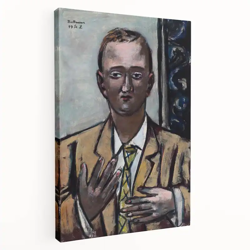 Exclusive Modern Wall Art: Max Beckmann’s Striking Portrait of Morton D. May