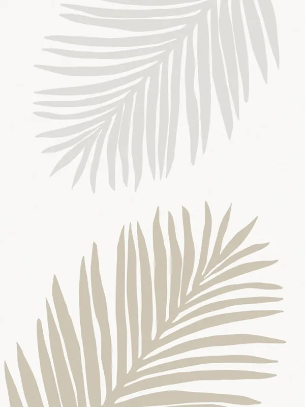 Beige Palm Leaf Art Poster_2301622 Best Choice