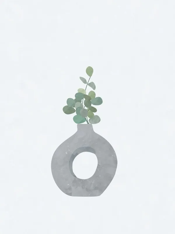 Eucalyptus Vase Modern