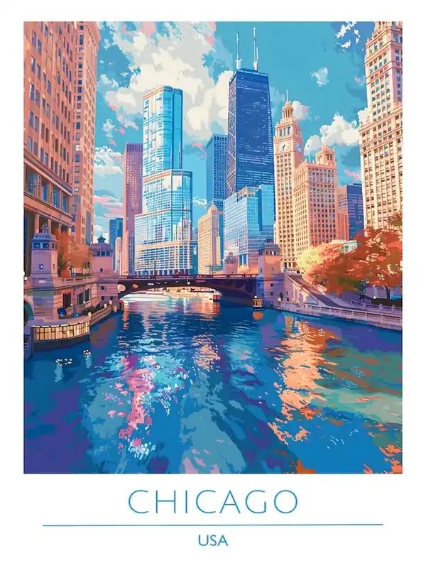 Cheap Chicago Skyline