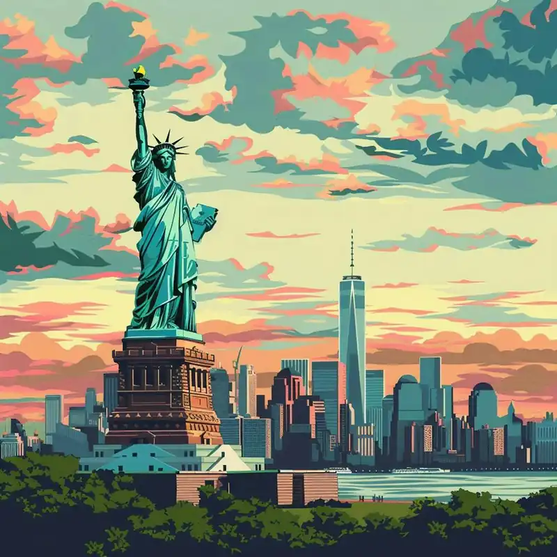 A Statue Of Liberty In New York Lofi Illustratio 1719922656 1 Weekend Sale