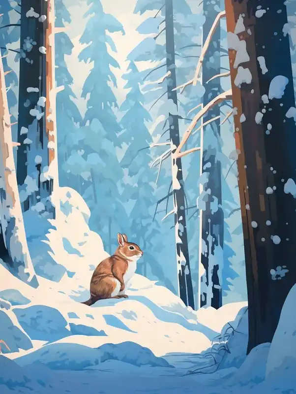 Bulk Order Winter Chipmunk 1 Illustration