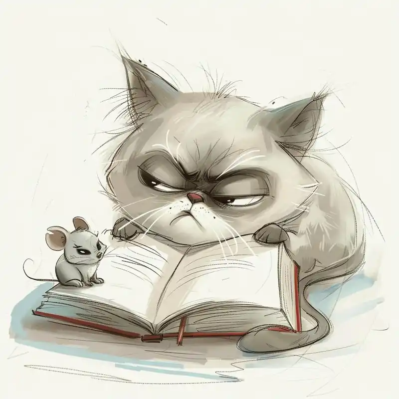 Free Shipping Grumpy Cat And Mouse